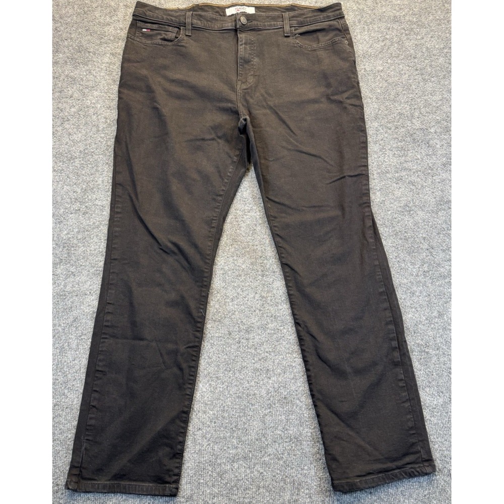 Tommy Jeans Men's 40x32 Black Stretch Denim Pants Classic Fit
